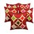 geometric Cushion cover red(5 Pcs Set)