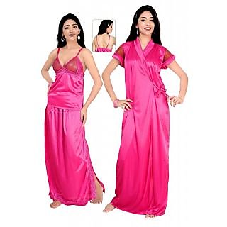 Dazzling Pink Silky Nightwear By Teleno From Sonari Design 9 Prices in India Shopclues Online Shopping Store
