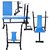Home Gym Package 70kg weight +  3 FT Curl Rod + Gym Accessories