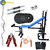 Home Gym Package 60kg weight + 5in 1 Bench+3FT Curl Rod+Gym Accessories