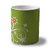 Flowers On Green Pattern Coffee Mug