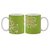 Flowers On Green Pattern Coffee Mug