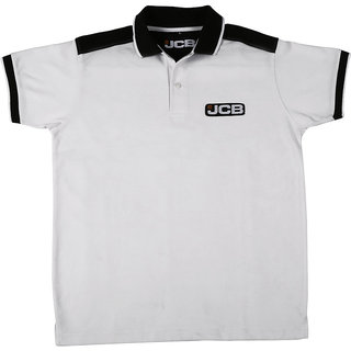 JCB Polo White T-Shirt