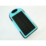 Water and Dust Proof 5000 mAh Solar Power Bank Sky Blue Color