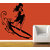 Surfing Girl Wall Decal-Small