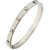 The jewelbox men stainless steel oval free size biomagnetic kada bangle bracelet