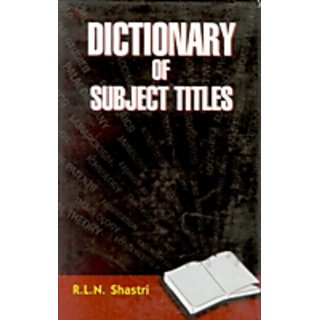Dictionary of Subject Titles