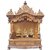 Gold Plated Ganesh Laxmi Durga Idol - 3 Inches