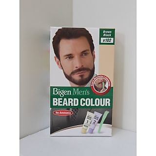 Bigen Men's Beard Color, Brownish Black B102