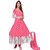 Women Georgette Salwar Suit Pink Dress Material