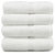 Fresh From Loom Cotton White Plain Face Towels (12X12 Inch) Set of 3