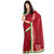 florence clothing company Red Georgette Self Design Saree With Blouse