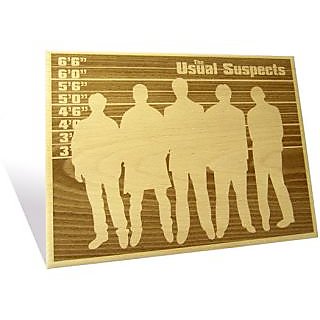Engrave The Usual Suspects Plaque Epgh004us2