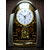 Golden Mantel Ovel Clock with revolving Pendulum