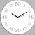 Creative Width Point Sixty White Wall Clock