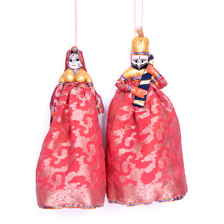Rajasthani Bandhani Pink Puppet