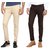 Inspire Combo Of Beige  Brown Slim Casual Chinos