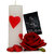 Gifts By Meeta Love Heart Candle N Rose
