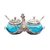 satya china duck double bowl with two spoons