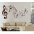 Decor Kafe Music Notes Flying Wall Sticker (25x13 Inch)