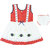 Ole Baby Sleevless Frock- Embroidery And Polka Dot Print (OB-PFRCK-454XL1)