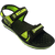 Kizashi Mens Dark Green,Yellow Velcro Sandals