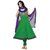 Green Cotton Anarkali Dress(JM-86)