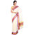 Fashionkiosks Kasavu Milk White Colour Kerala Saree Pure Cotton Maroon With Gold Border  Saree And Pallu With Blouse Attached
