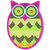 Pink OWL nail filer emery boards nail and personal care