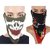 Jstarmart Green White Print Face Mask With Headwrap JSMFHFM0295