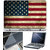 Finearts Laptop Skin 15.6 Inch With Key Guard & Screen Protector - Us Flag