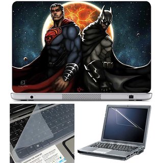 Finearts Laptop Skin Superman Batman Comic With Screen Guard