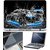 Finearts Laptop Skin Car Water Blue On Bottom With Screen Guard And Key Protector - Size 15.6 Inch