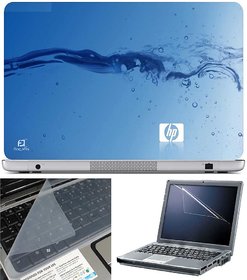 Finearts Laptop Skin Hp Water Effect With Screen Guard And Key Protector - Size 15.6 Inch