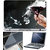 Finearts Laptop Skin 15.6 Inch With Key Guard & Screen Protector - Glass Smoke