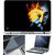 Finearts Laptop Skin 15.6 Inch With Key Guard & Screen Protector - Joker Card Fire