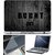 Finearts Laptop Skin Burnt Out With Screen Guard And Key Protector - Size 15.6 Inch