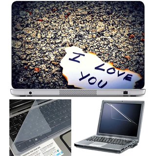 Finearts Laptop Skin - I Love You On Paper With Screen