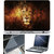 Finearts Laptop Skin 15.6 Inch With Key Guard & Screen Protector - Lion Face Effect