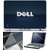 Finearts Laptop Skin Dell Blue Shadow With Screen Guard And Key Protector - Size 15.6 Inch