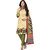 Drapes Beige Cotton Printed Salwar Suit Dress Material (Unstitched)