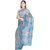Kalrav Fashion Printed Blue Kota Doria Cotton Saree