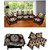 Guru kripa poly cotton sofa cover (10), cushions( 5)and table cover(1)