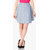 Floral Colrblock Skirt (Denim blue)