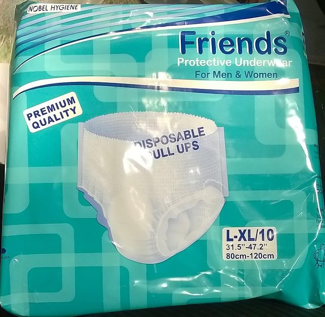 Friends Adult Diapers Pull Ups Large Extra Large L Xl Pack Of 10 Pieces