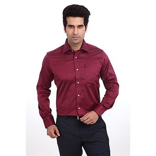 Park Avenue Dark Red Formal Shirt 