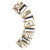 Urthn Gold Plated Ear Cuffs in White - 1302504