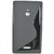 Totta S-line Silicone Back Case Cover For Nokia XL BLACK