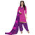Florence Pink Rani Prints - Patiyala-8 Poly cotton Embroidered Suit (SB-2412)