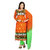 Florence Orange Gouri Embroidered Chanderi Cotton Suit (SB-1641-APR) (Unstitched)